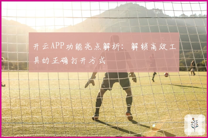 开云APP功能亮点解析：解锁高效工具的正确打开方式